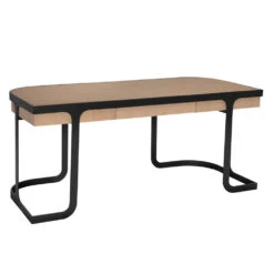 Noir Hamilton Desk, White Oak