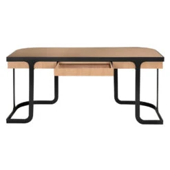 Noir Hamilton Desk, White Oak -France and Son Store GDES207WO 3