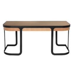 Noir Hamilton Desk, White Oak -France and Son Store GDES207WO 7