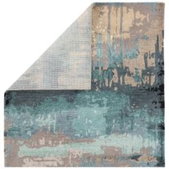 Theodore Handmade Abstract Blue/ Gray Area Rug (6'X9') -France and Son Store GES27 2 999b01b3 36cd 4f37 a192 35261c4e81a1