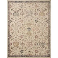 Loloi Giada Ivory / Multi 3'-2" X 3'-2" Round Accent Rug