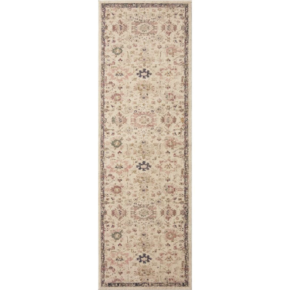Loloi Giada Ivory / Multi 3'-2" X 3'-2" Round Accent Rug 6 Loloi Giada Ivory / Multi 3'-2" X 3'-2" Round Accent Rug - Image 4