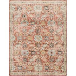 Magnolia Home By Joanna Gaines X Loloi Graham Persimmon / Multi 2'-3" X 7'-6" Runner Rug