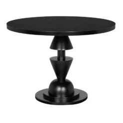 Noir Varick Dining Table - Hand Rubbed Black