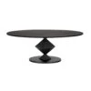 Noir Katana Oval Dining Table - Black Metal 1 Noir Katana Oval Dining Table - Black Metal -France and Son Store GTAB565MTB lg