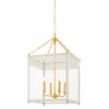 Rosalie Lantern-Aged Brass/Soft Cream -France and Son Store H932704L AGB SCR 001 8779a0c3 b0e0 49f3 87f5 788e33b2b2b6