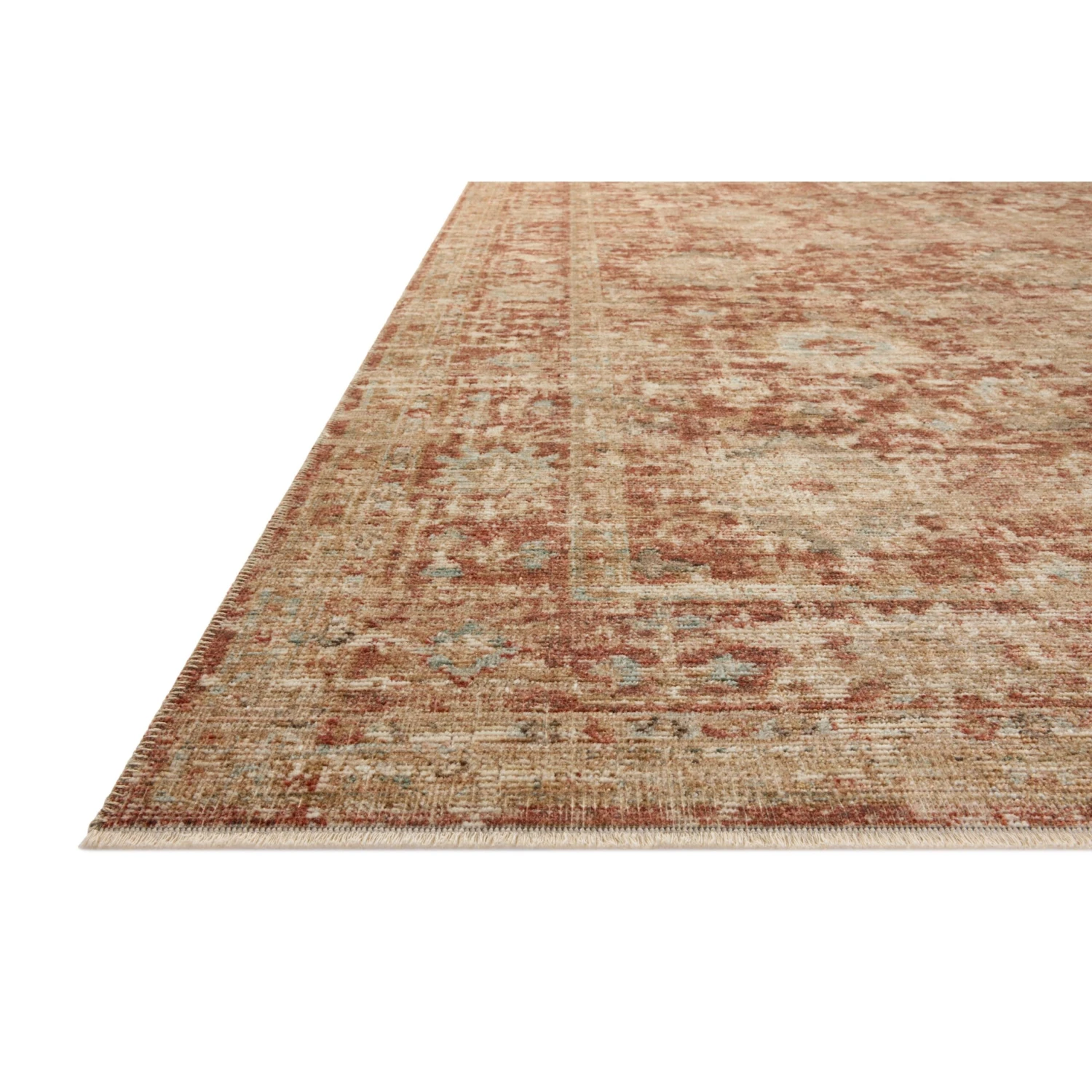 Loloi Heritage Brick / Multi 2'-0" X 3'-0" Accent Rug 5 Loloi Heritage Brick / Multi 2'-0" X 3'-0" Accent Rug - Image 3