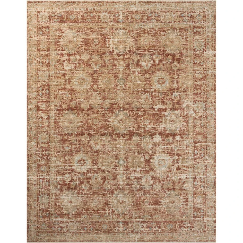Loloi Heritage Brick / Multi 2'-0" X 3'-0" Accent Rug 3 Loloi Heritage Brick / Multi 2'-0" X 3'-0" Accent Rug