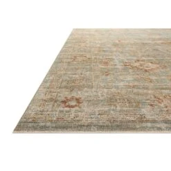 Loloi Heritage Aqua / Terracotta 2'-5" X 8' Runner -France and Son Store HERTHER 06AQTC 18 502c5021 a83b 473d b511 624146b5b4bf