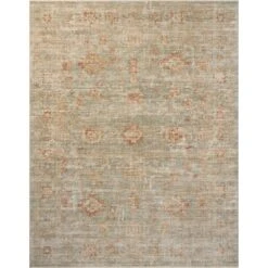 Loloi Heritage Aqua / Terracotta 2'-5" X 8' Runner