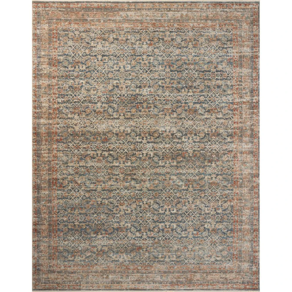 Loloi Heritage Blue / Rust 8'-0" X 10'-0" Area Rug 3 Loloi Heritage Blue / Rust 8'-0" X 10'-0" Area Rug