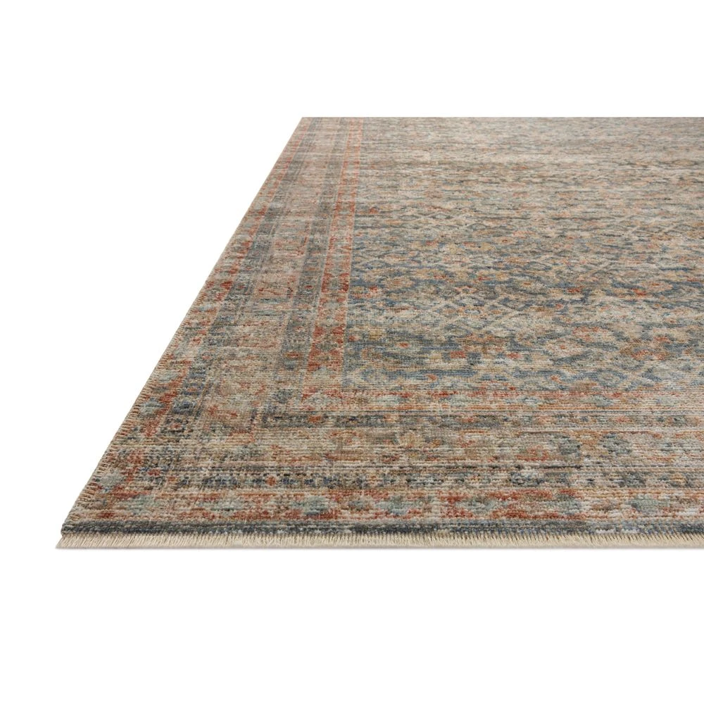 Loloi Heritage Blue / Rust 8'-0" X 10'-0" Area Rug 5 Loloi Heritage Blue / Rust 8'-0" X 10'-0" Area Rug - Image 3
