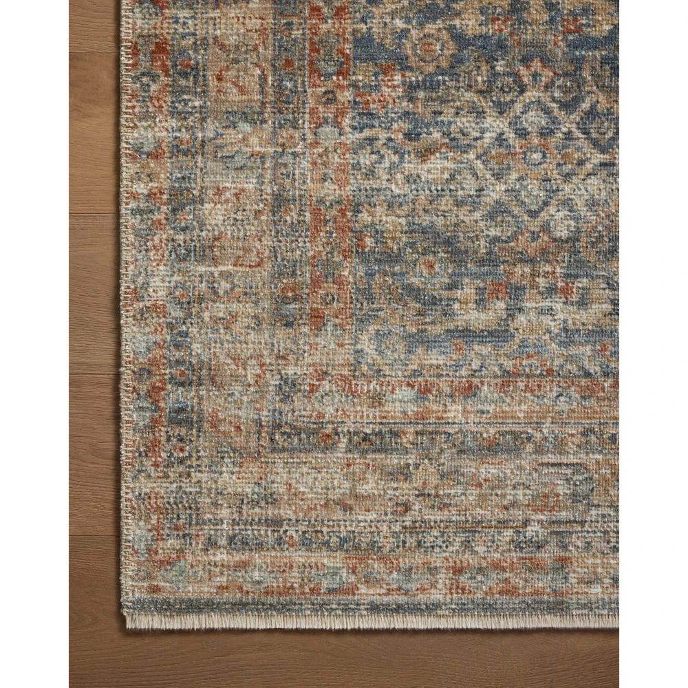 Loloi Heritage Blue / Rust 8'-0" X 10'-0" Area Rug 7 Loloi Heritage Blue / Rust 8'-0" X 10'-0" Area Rug - Image 5