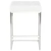 Chi Counter Stool - WhiteNaugahyde Leather -France and Son Store HGPA107 17