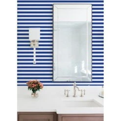Versa Stripe Wallpaper -France and Son Store HinsdaleHome148 VersaStripeYvesBLue ccc3938e 596a 4f22 bd8d db62dcd1177a