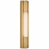 Emery 16" Slimline Bath Light - Brass With White Glass -France and Son Store IKF2100HABWG