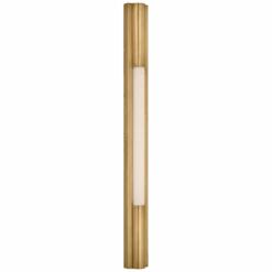 Emery 32" Slimline Bath Light - Brass With White Glass