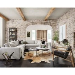 Lyndon Magazine Rack - Rustic Brass -France and Son Store IMAR 222 HOV 1