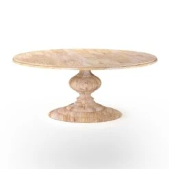 Ryan Round Dining Table - Whitewash