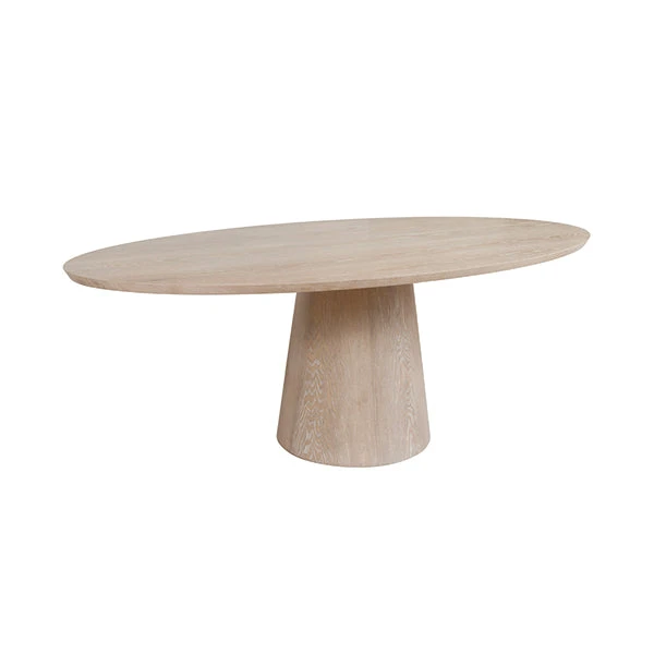 Jefferson - Oval Light Cerused Oak Dining Table 3 Jefferson - Oval Light Cerused Oak Dining Table