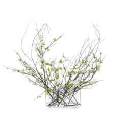 Swirling Branches - White