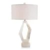Abstract Alabaster Table Lamp - Silver,White -France and Son Store JRL 10038 6b40b842 83f5 419f b2b0 aec1c4a3f9ed