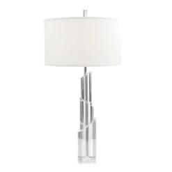 Pure Crystal Table Lamp - Silver,White