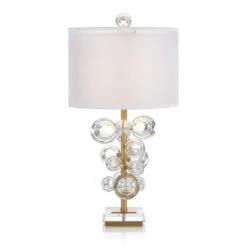 Sphere Table Lamp - Clear,White