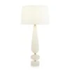 Keel Alabaster Table Lamp - Gold,White -France and Son Store JRL 10572