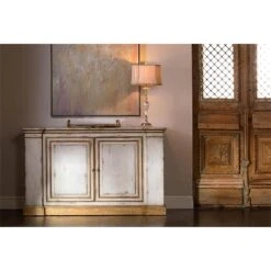 Glass Swirl Table Lamp - Clear,Silver,Tan 7 Glass Swirl Table Lamp - Clear,Silver,Tan -France and Son Store JRL 8871 7