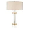 Crystal Rod Table Lamp - Clear,White -France and Son Store JRL 8990