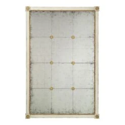 Alden Mirror - Ivory - Acacia Wood