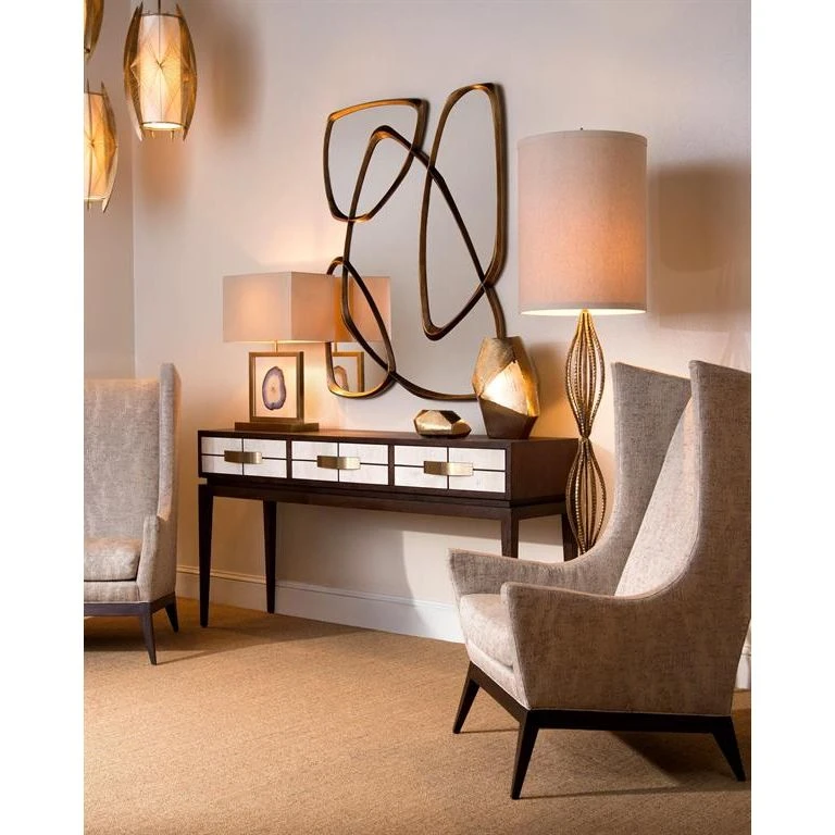 Zeta Mirror In Mayan Bronze - Silver 4 Zeta Mirror In Mayan Bronze - Silver - Image 2