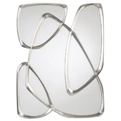 Alden Mirror In Pewter - Silver