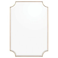 Ellington Mirror - Gold - Poplar Wood