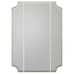 Moulin Triptych Mirror - Gold