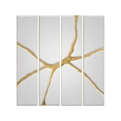 Ravine Quartet Mirror Panels - Gold