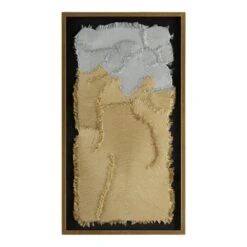 Tony Fey's Fringed I - Gold, Grey