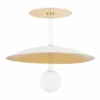 Brim 1 Light Large Pendant Soft White / Gold Leaf -France and Son Store KBS1743701 L fa428eae 7017 4ece 80aa d18067a57057