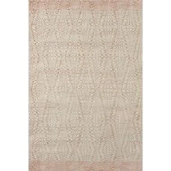 Loloi Kenzie Ivory / Blush 2'-3" X 3'-9" Accent Rug