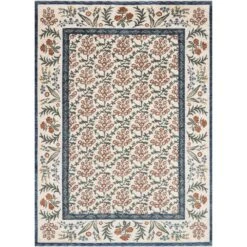 Rifle Paper Co. X Loloi Kismet Cream 3'-7" X 5'-2" Accent Rug