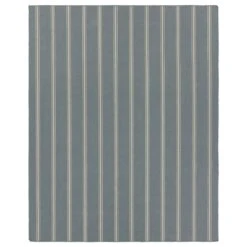 Cadence Butera Memento Handmade Striped Slate/ Ivory Runner Rug (3'X8')