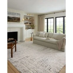 Loloi Levitt Shag Ivory / Grey 2'-7" X 12'-0" Runner Rug -France and Son Store LEVTLEV 02IVGY 10 70d7ea87 6db1 4a40 aec5 937790199d35