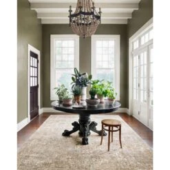 Magnolia Home By Joanna Gaines X Loloi Linnea Multi / Taupe 5'-3" X 5'-3" Round Area Rug -France and Son Store LINNLIN 05MLTA 2 d029f90b ec74 461a 8c0f 90c5f539bafc