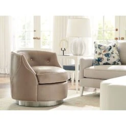 Lexington Robertson Leather Swivel Chair -France and Son Store LL7239 11SW 902071 cw962611 WS