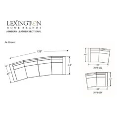 Lexington Ashbury Leather Sectional - Dune -France and Son Store LL7878 52L 52R 01 904871 tearsheet