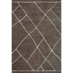 Magnolia Home By Joanna Gaines X Loloi Logan Mocha / White 2'-6" X 7'-6" Runner Rug