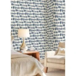 Cascade Wallpaper -France and Son Store Lome Rosee Marine Bedroom