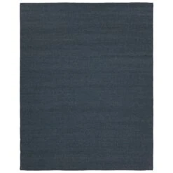 Ryanne Handmade Solid Blue Area Rug (8'X10')