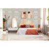 Zaire Wallpaper -France and Son Store MB Room Bedroom2 FM ZAIRE WHITE